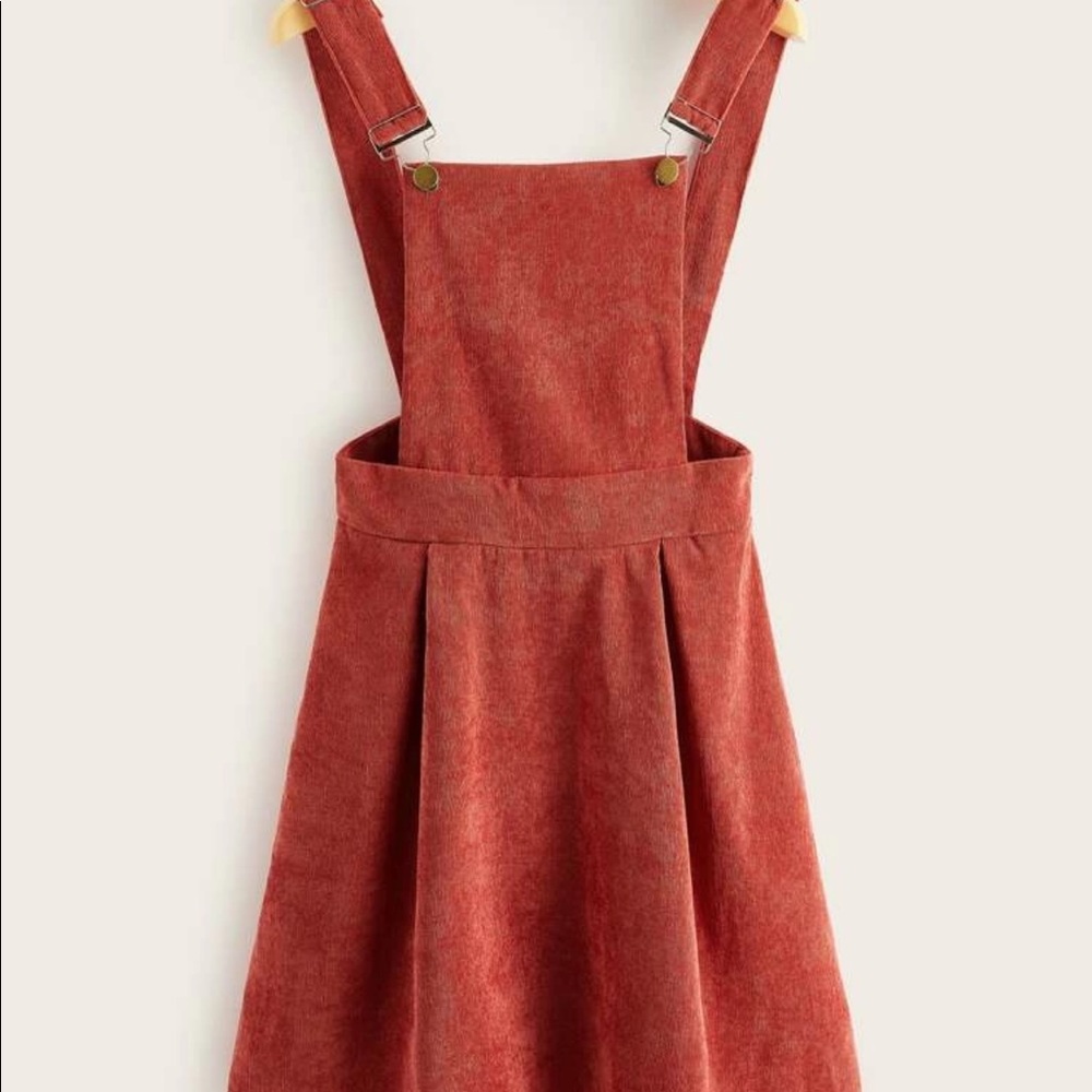 Red Corduroy jumper dress.worn only once